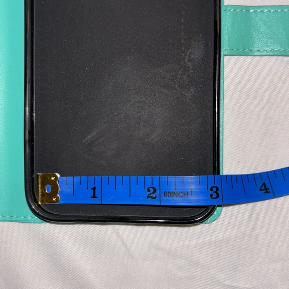 Wallet Phone Case Turquoise NEVER USED - Picture 6 of 8